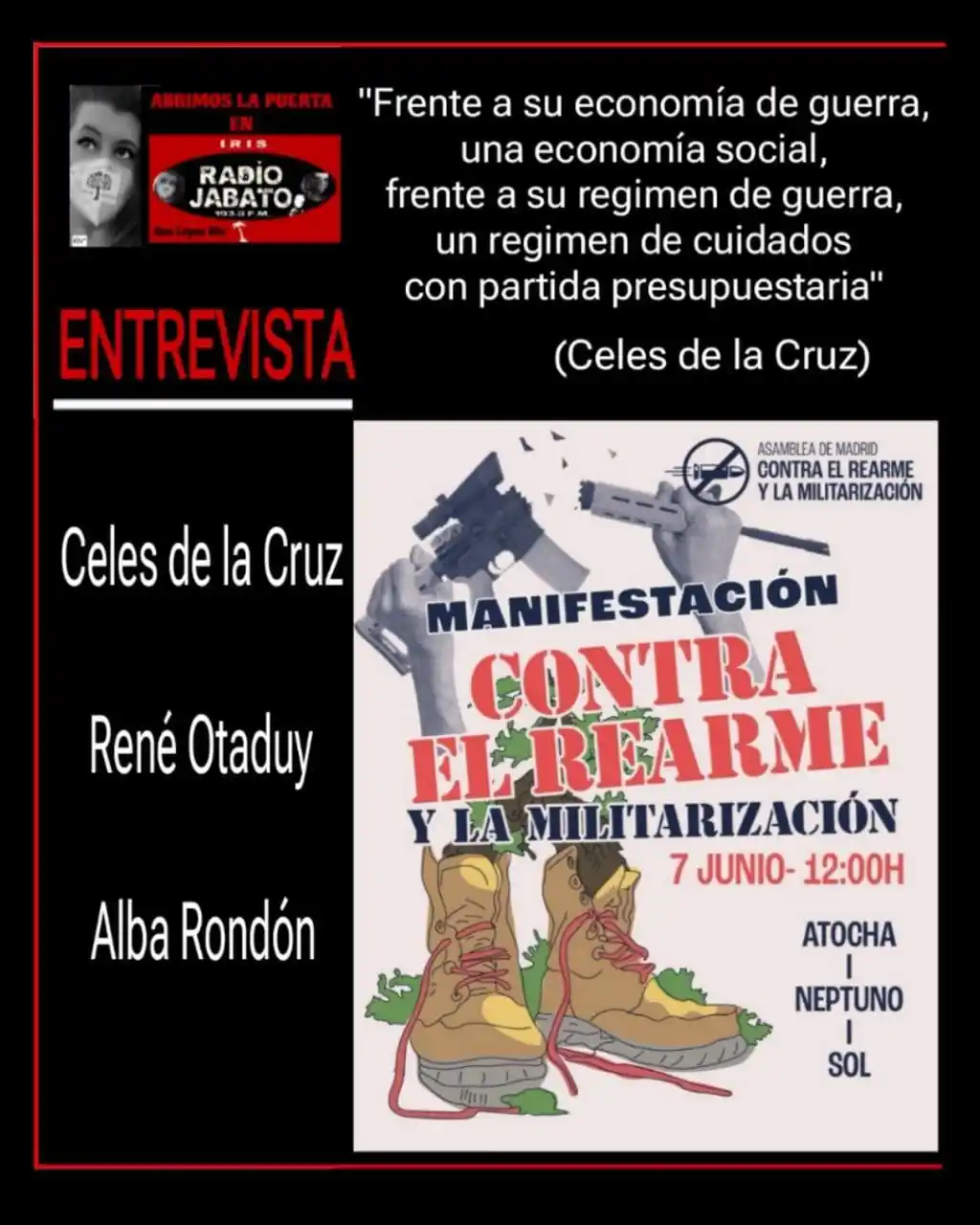 Image from I.R.I.S. Radio Jabato: Nuevo programa en Radio Jabato de Ana López Khì con... ABRIMOS LA PUER...