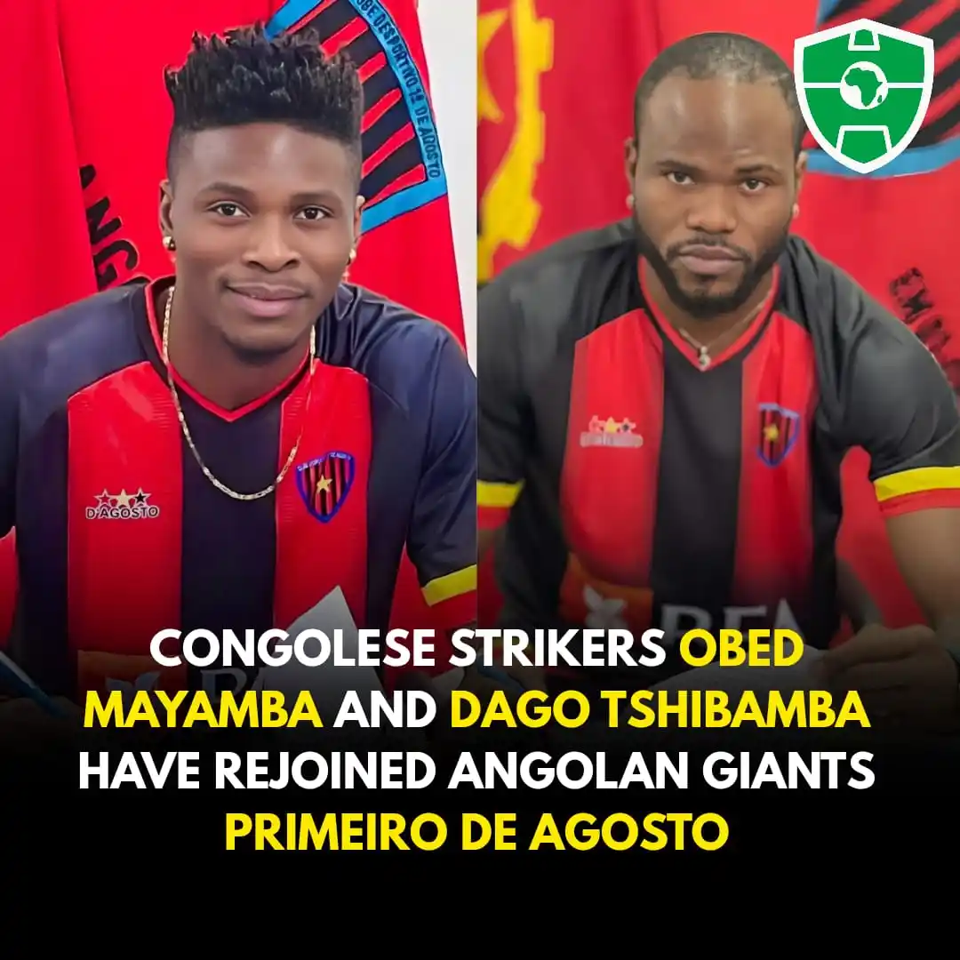Image from Africa Soccer Zone 🟢⚪: OFFICIAL!    DR Congo strikers Obed Mayamba and Dago Tshibamba have re...