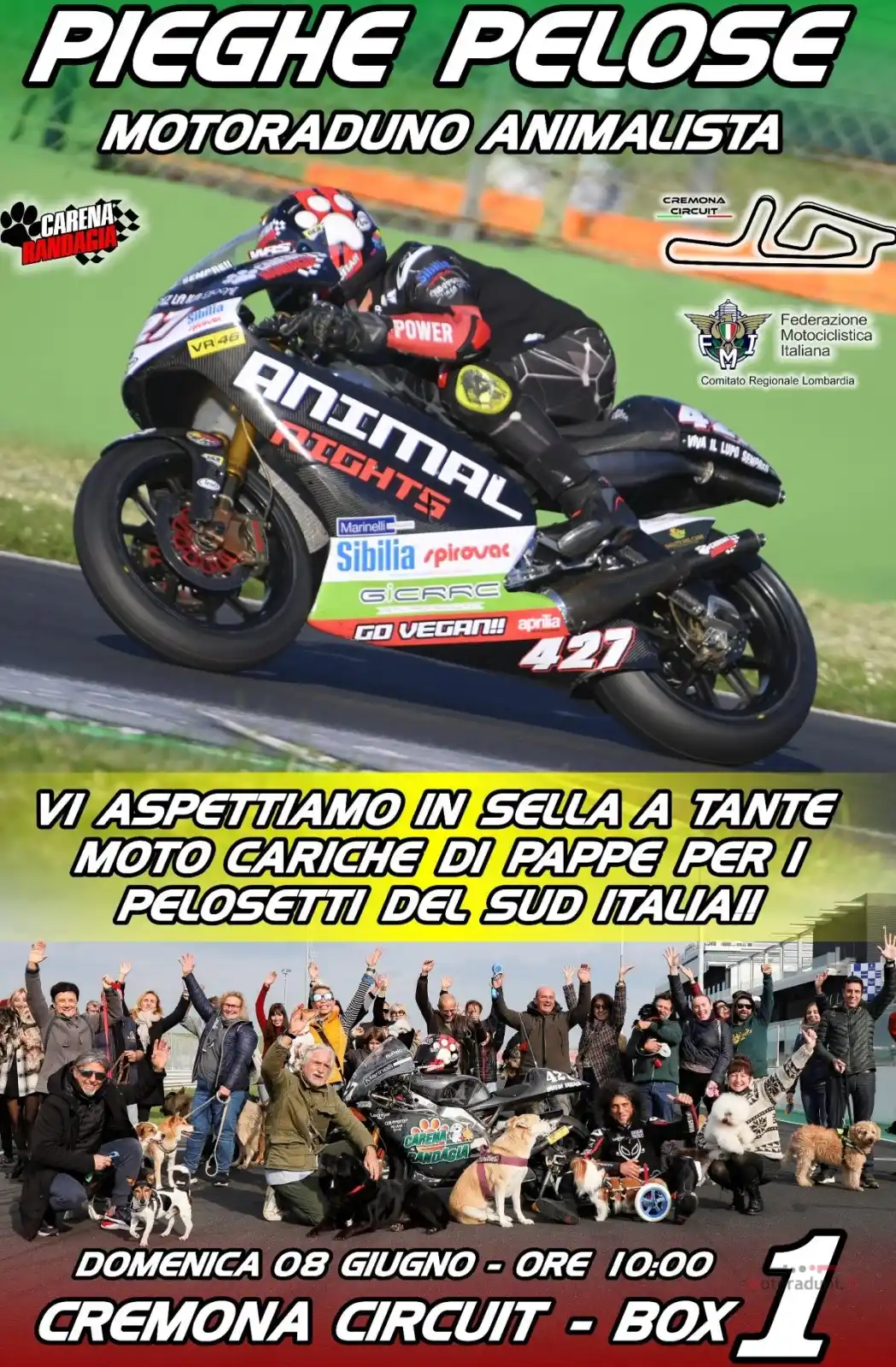 Image from Bikershotel.it - Motoraduni.it - Autoraduni.it - Motoitinerari.it - Bikersfood.it: *PIEGHE PELOSE* _L'08/06/2025 a San Martino del Lago, MB_ Un momento ...