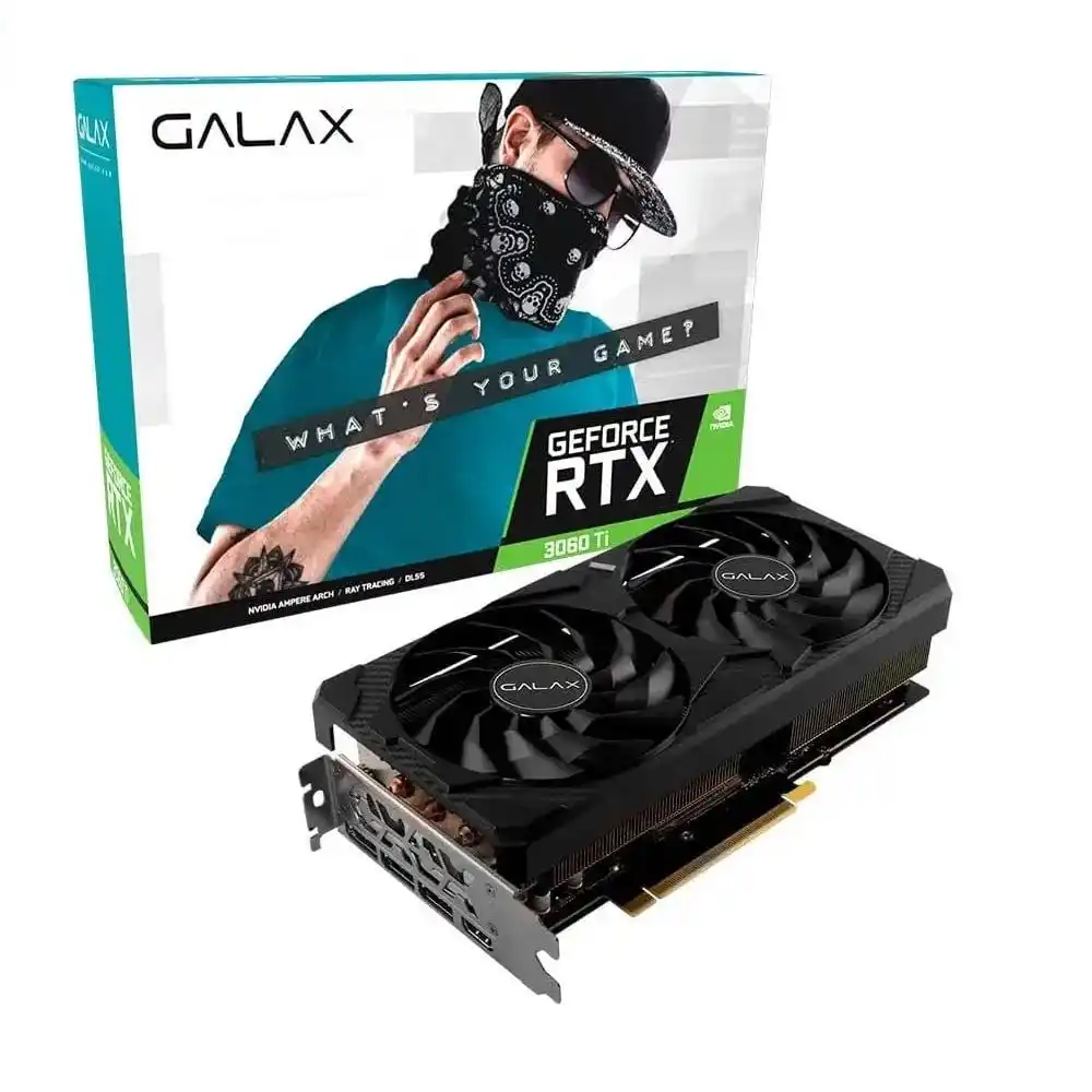 Image from 🔥 Shark das Promoções: 🔥 Placa de Vídeo RTX 3060 Ti 1-Click OC Plus Galax NVIDIA GeForce, 8 ...