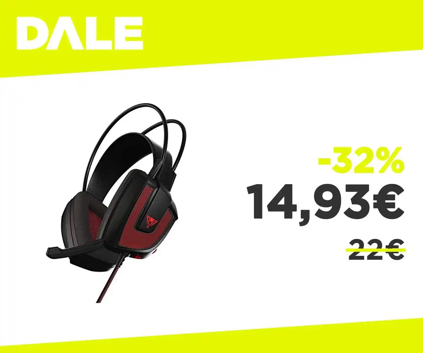 Image from OfferteDale: *Prezzone per queste cuffie da gaming economiche* 👉🏻 Patriot Memory...