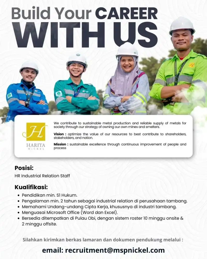 Image from INFO LOKER TAMBANG KALIMANTAN: PT Megah Surya Pertiwi (Harita Group) merupakan salah satu Business Un...