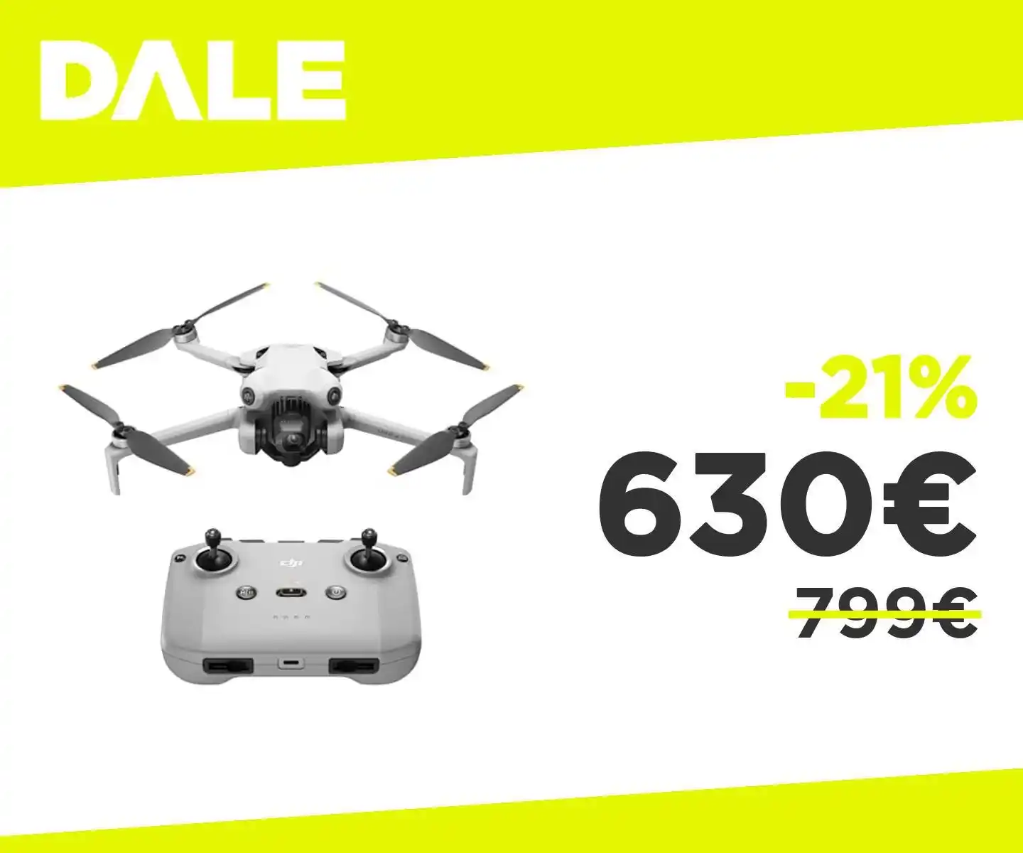 Image from OfferteDale: *Ribasso per il mini di casa DJI* 👉🏻 DJI Mini 4 Pro con RC-N2 - Min...