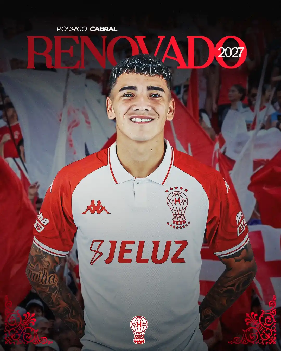 Image from Club Atlético Huracán: Rodrigo Cabral renovó su contrato 📣 ✍🏼 El delantero surgido en La Q...