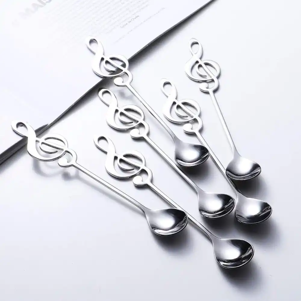Image from CHOLLOS Compradoras: 🎵 Set 6 Cucharillas en acero inoxidable de nota musical. ✅ 6'09€ 👉...