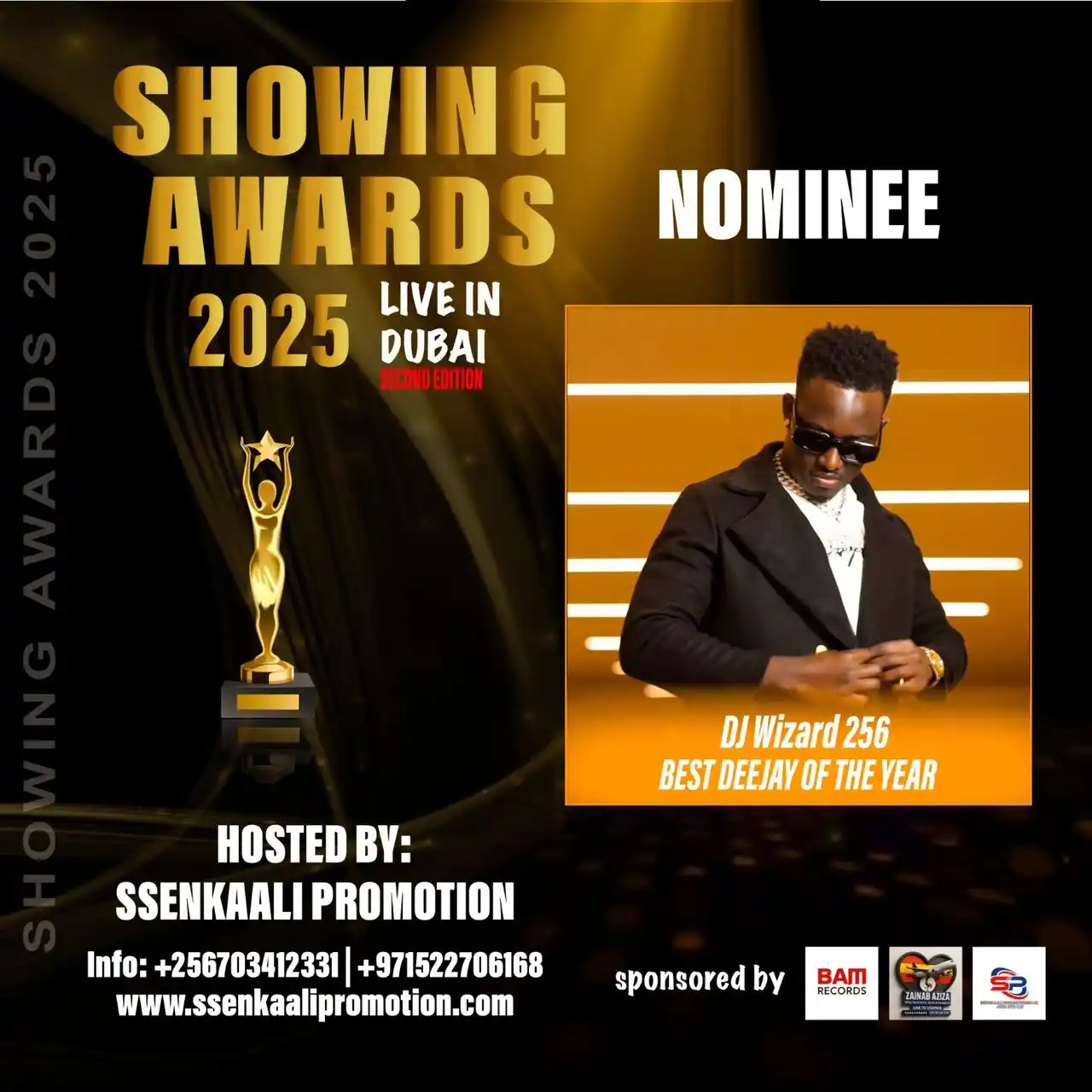 Image from ✨SHOWING AWARDS ✨🦅: Showing awards 2025 Live in Dubai Nominee Dj wizard 256 Best Deejay ...