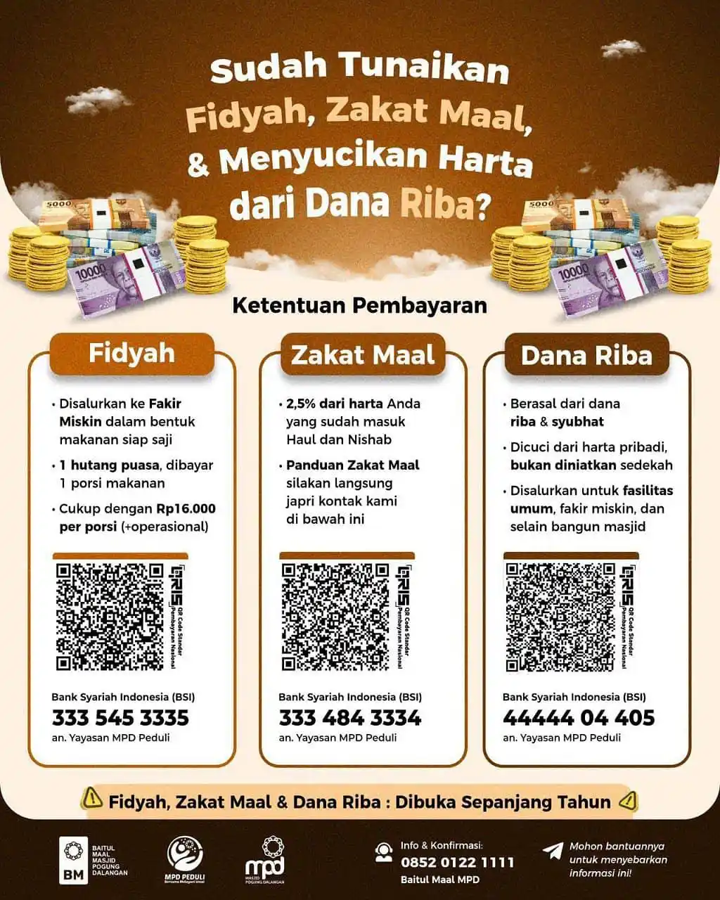Image from Masjid Pogung Dalangan - MPD: *SUDAH TUNAIKAN FIDYAH, ZAKAT MAL DAN MENYUCIKAN HARTA DARI DANA RIBA?...