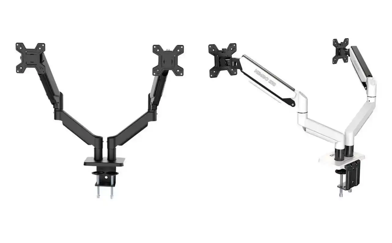 Image from 🔥 Shark das Promoções: 🔥 Suporte Articulado Para Dois Monitores Zinnia Nimbo 210, 13 Pol. a ...