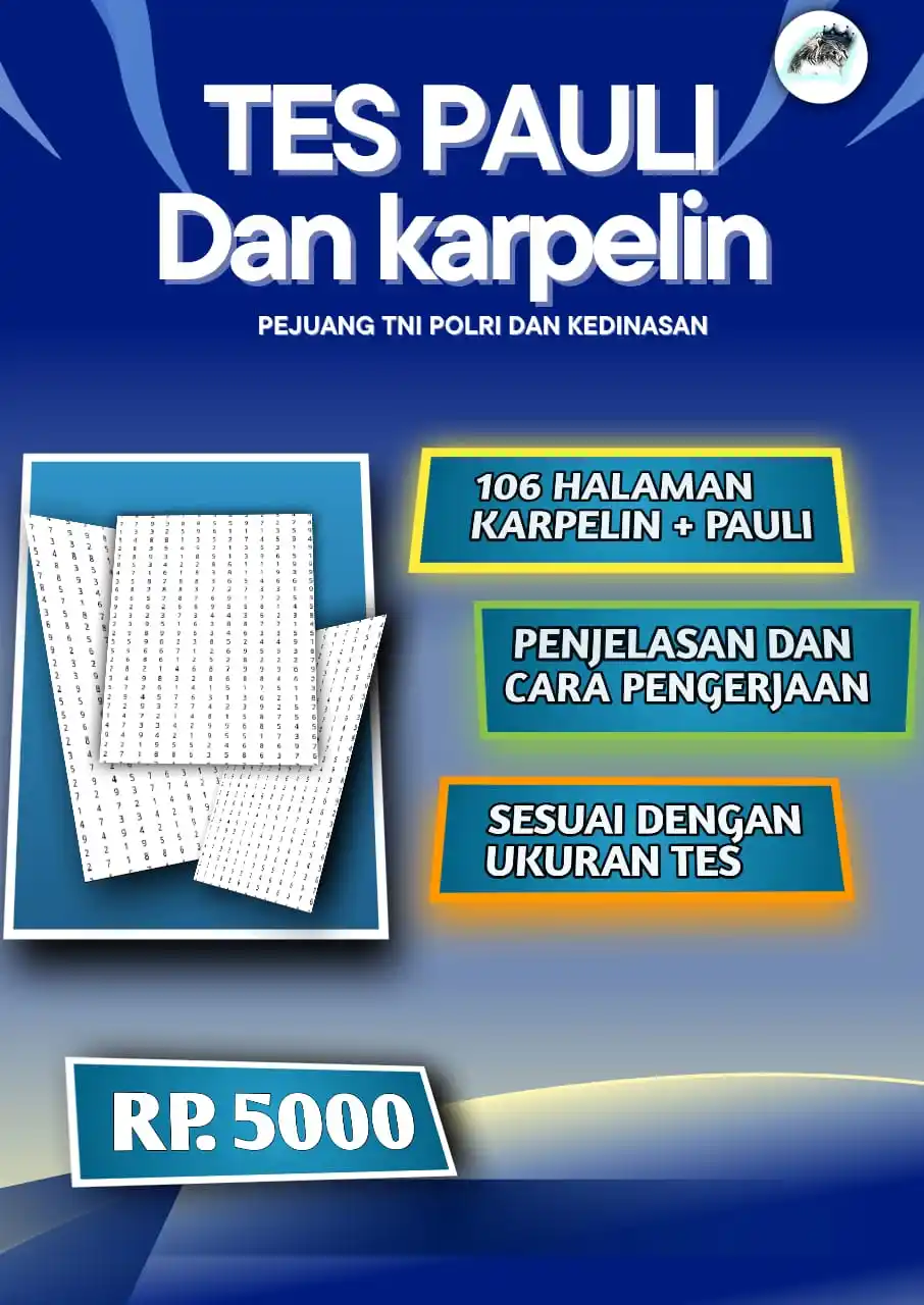 Image from SALURAN INFO CASIS TNI, POLRI,: Tes Pauli dan Kraepelin (atau sering disebut juga Karpelin) adalah dua...
