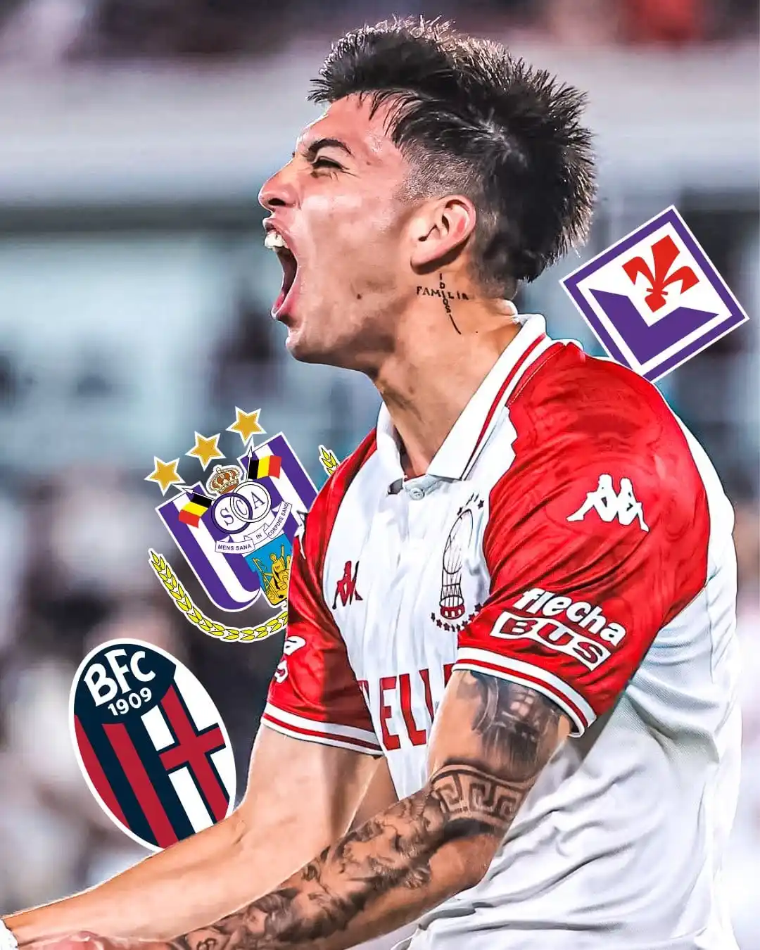 Image from Argentina Fans Kerala (AFK OFFICIAL) 🇦🇷: 👀🌍 The European clubs interested in LEONEL PÉREZ:  🇮🇹 BOLOGNA 🇮🇹...