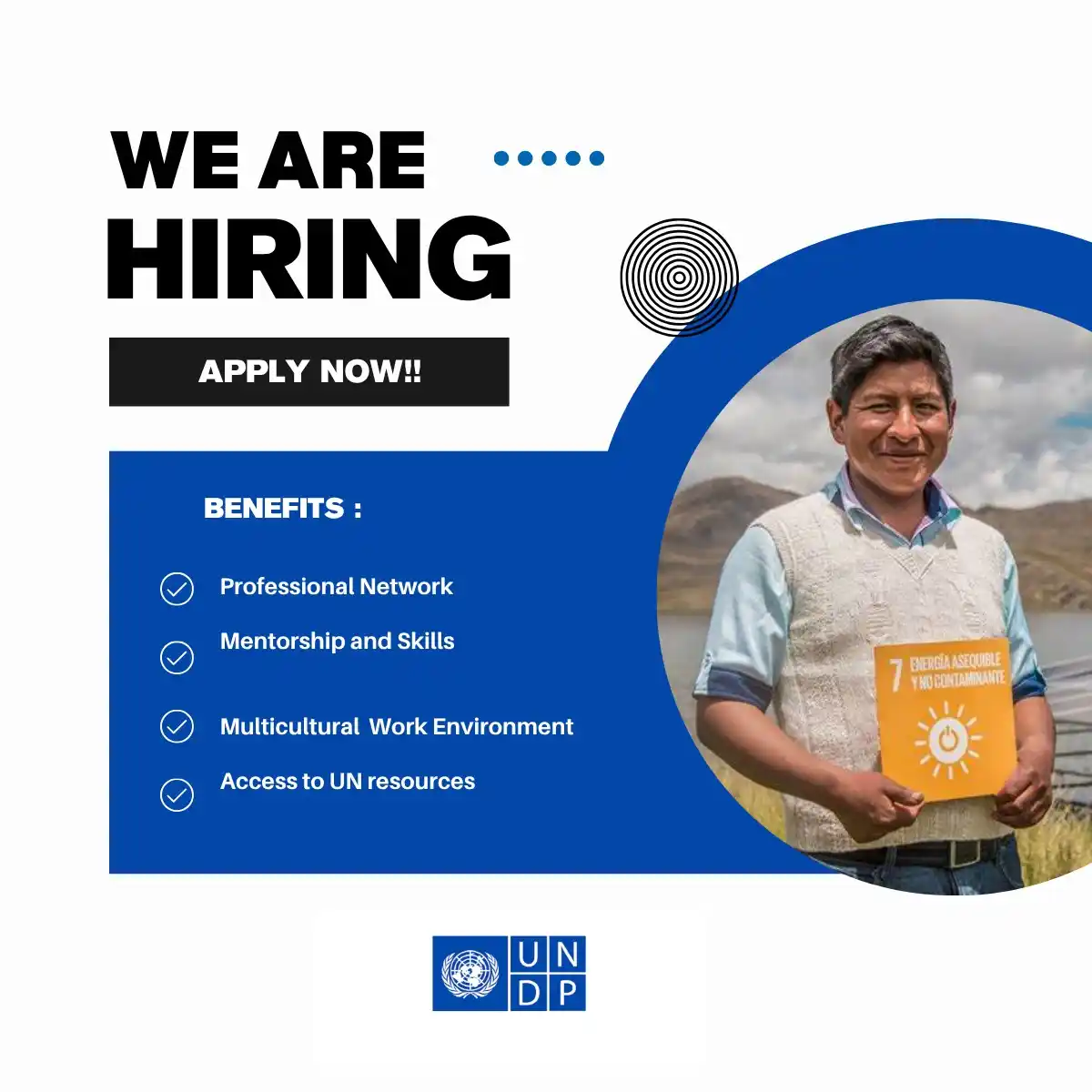 Image from UN Jobs & NGO Jobs: ๐ง๐ต๐ฒ ๐จ๐ป๐ถ๐๐ฒ๐ฑ ๐ก๐ฎ๐๐ถ๐ผ๐ป๐ ๐๐ฒ๐๐ฒ๐น๐ผ๐ฝ๐บ๐ฒ๐ป๐ ๐ฃ๐ฟ๐ผ๐ด๐ฟ๐ฎ...