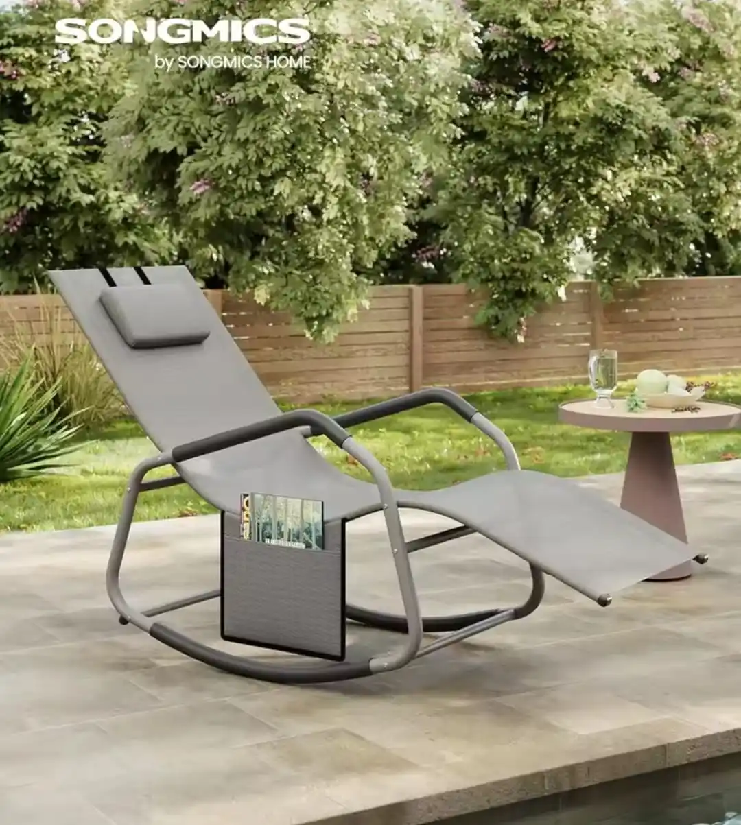 Image from CHOLLOS Compradoras: 😍 Tumbona mecedora super chula! Reclinable, con topes antivuelcos y r...