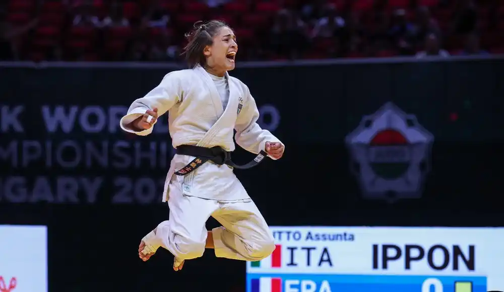 Image from CONI: Vittoria storica a Budapest! 🥇🥋 I Mondiali di judo in Ungheria si a...