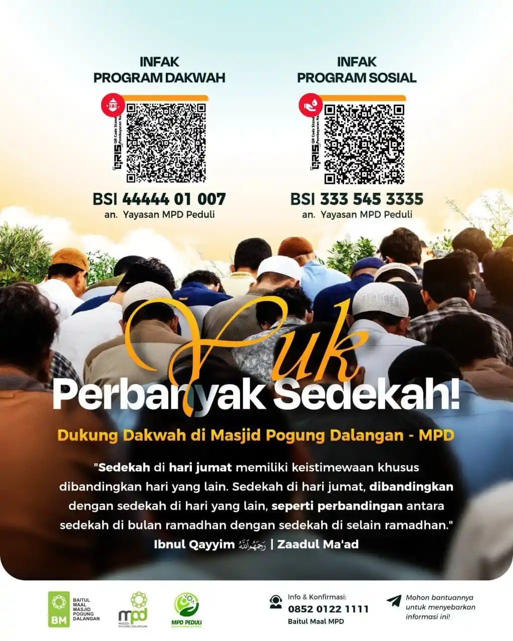 Image from Masjid Pogung Dalangan - MPD: *[ YUK PERBANYAK SEDEKAH ]* Dukung Dakwah Baitul Maal Masjid Pogung Da...