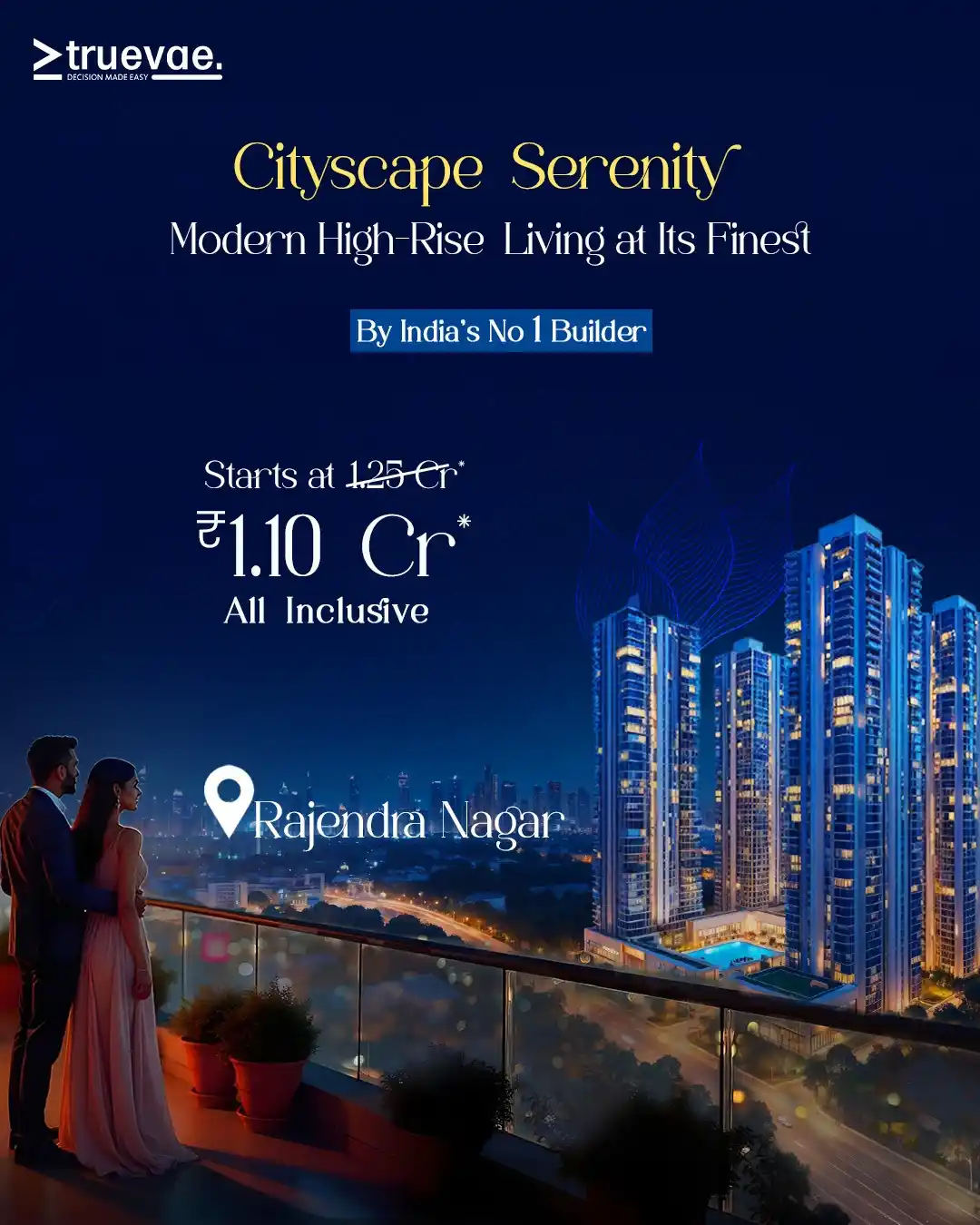 Image from truevae: A Landmark Project by India’s Top Builder – Coming Soon at Rajendra Na...