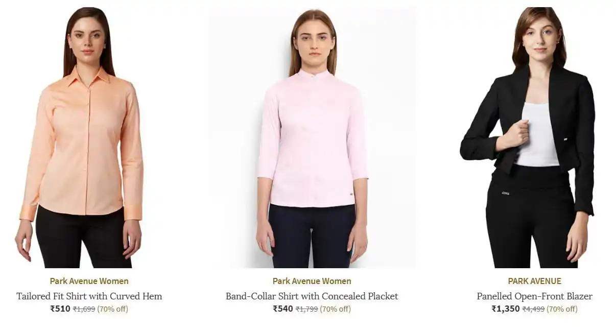 Image from Smart Save Deals: Ajio | Upto. 75% Off On Raymond, Park Avenue & Parx Clothing. Shirts ...