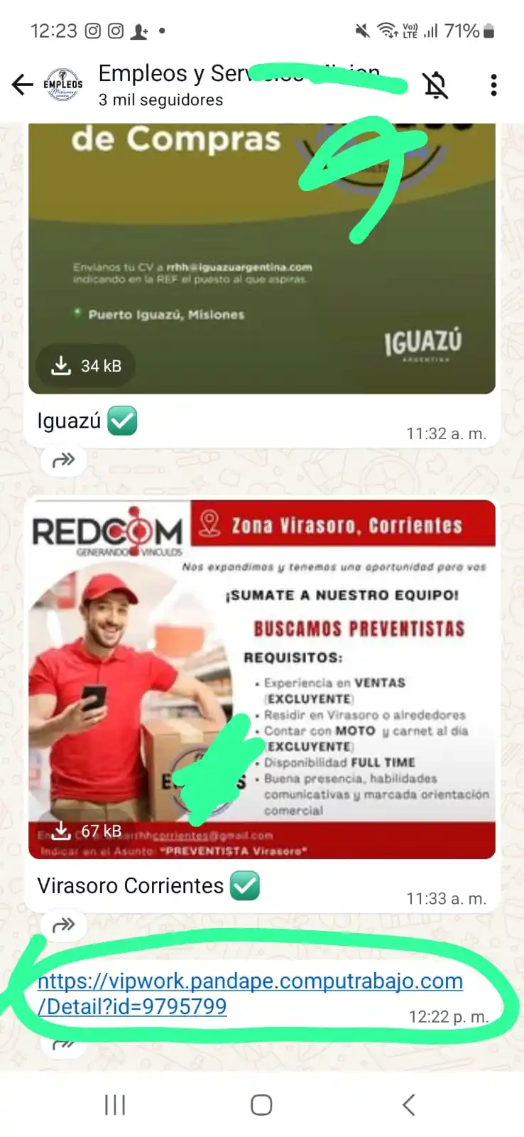 Image from PORTAL EMPLEO MISIONES: 📢 al canal rata 🐀 número 2 a los administradores que nos tienen blo...