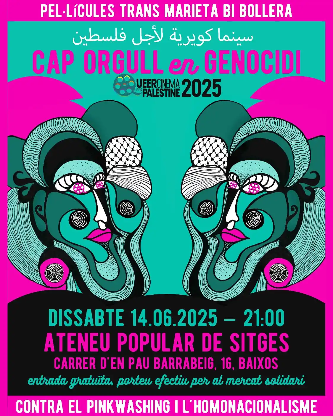 Image from El Garraf amb Palestina - Difusió: @queercinema4palestine arriba a Sitges! Pel·lícules trans, marieta, ...