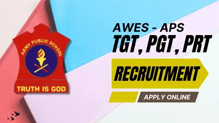 Image from 𝗜𝗻𝗱𝗶𝗮'𝘀 𝗚𝗼𝘃𝘁 𝗝𝗼𝗯 𝗡𝗲𝘄𝘀 𝗣𝗼𝗿𝘁𝗮𝗹: ⚜️ *AWES, APS TGT, PGT, PRT Online Form* आर्मी वेलफेयर एजुकेशन सोसाइ...