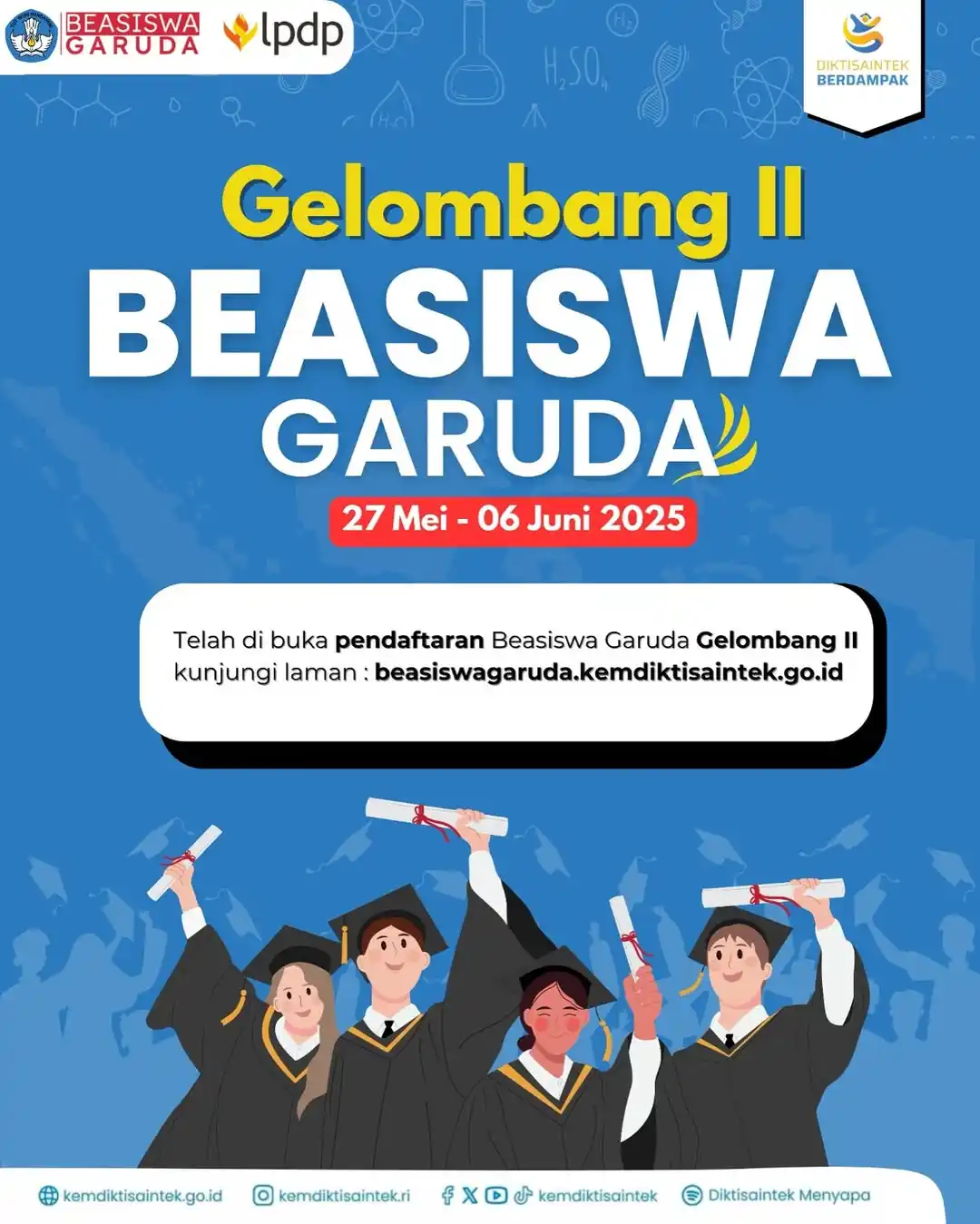 Image from INDBeasiswa - Info Beasiswa Terbaru 2025: BEASISWA GARUDA GELOMBANG II  Jika kamu belum sempat mendaftar di gelo...
