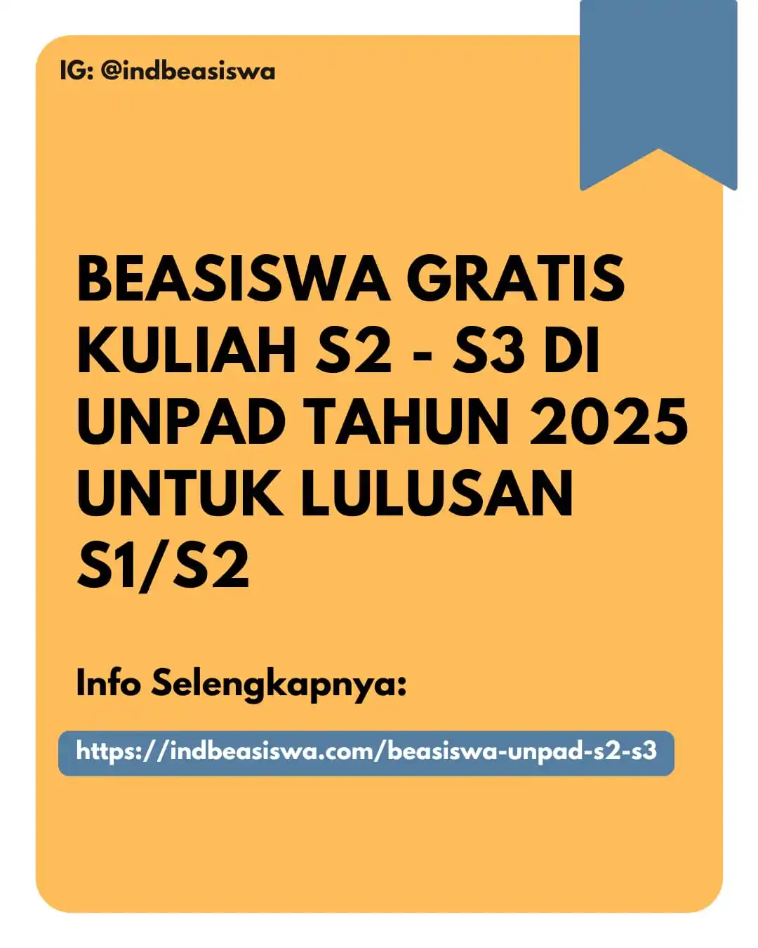 Image from INDBeasiswa - Info Beasiswa Terbaru 2025: 🎓 Beasiswa UNPAD 2025 Gratis Kuliah S2 dan S3 + Bantuan Biaya Hidup (...