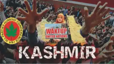 Image from Kashmir Media Service (KMS): بھارتی حکومت فوجی جارحیت سے کشمیریوں کی جدوجہد ہرگز دبا نہیں سکتی، حری...