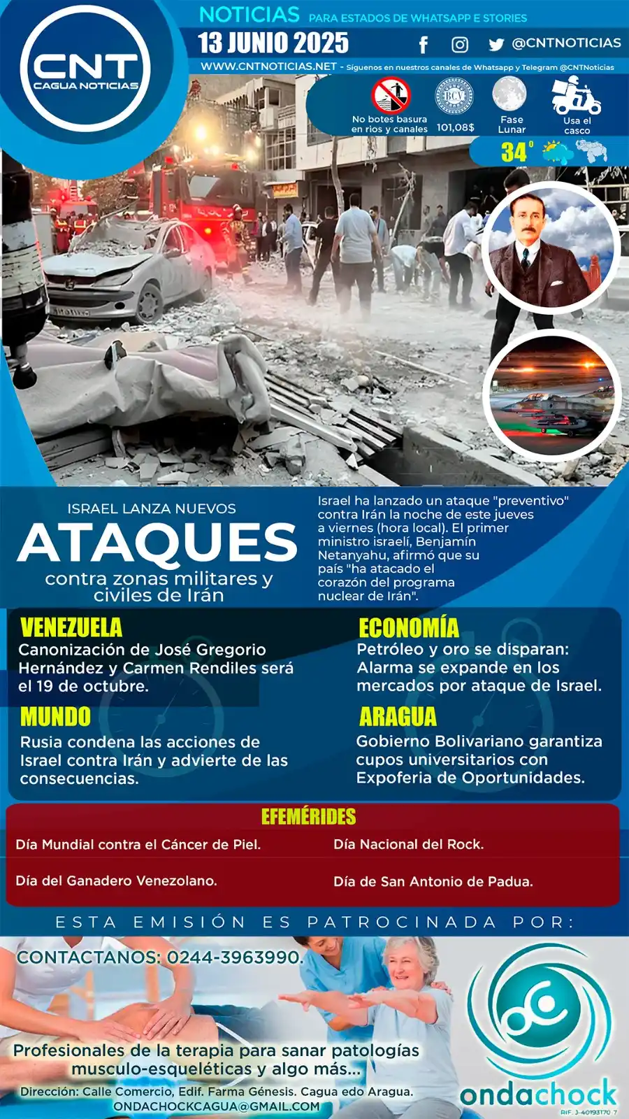 Image from CNT NOTICIAS: ¡ Buenas tardes! ☀️. *Lleva la noticia a tus estados de WhatsApp y Tel...