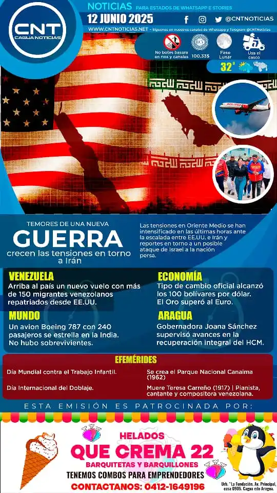 Image from CNT NOTICIAS: ¡ Buenos días! ☀️. *Lleva la noticia a tus estados de WhatsApp y Teleg...