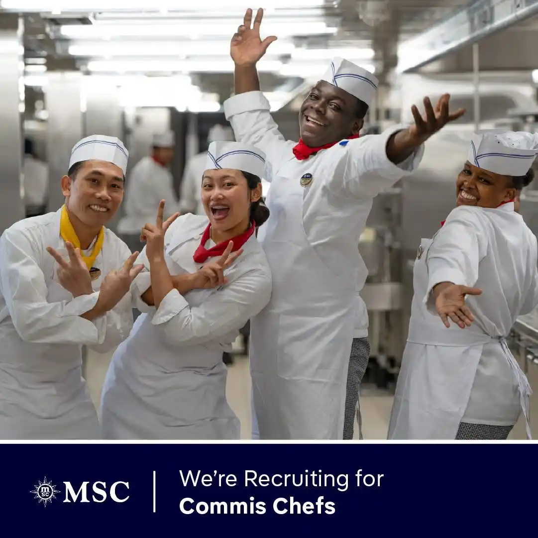 Image from Cruise Ship Jobs Updates 2025 Applications: 🔥 Calling All Commis Chefs! Set Sail with MSC Cruises! 🚢👨🍳 Are y...