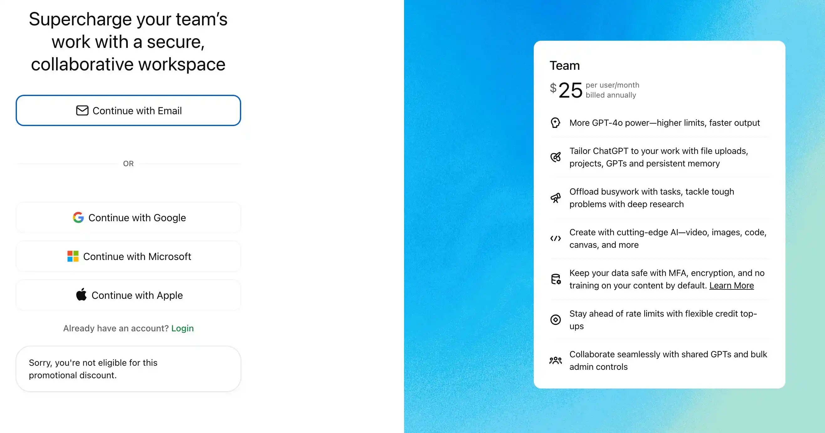 Image from Digital Learners: *🚨 ChatGPT Business Team Subscription Available! 🚨* Now get *ChatGP...