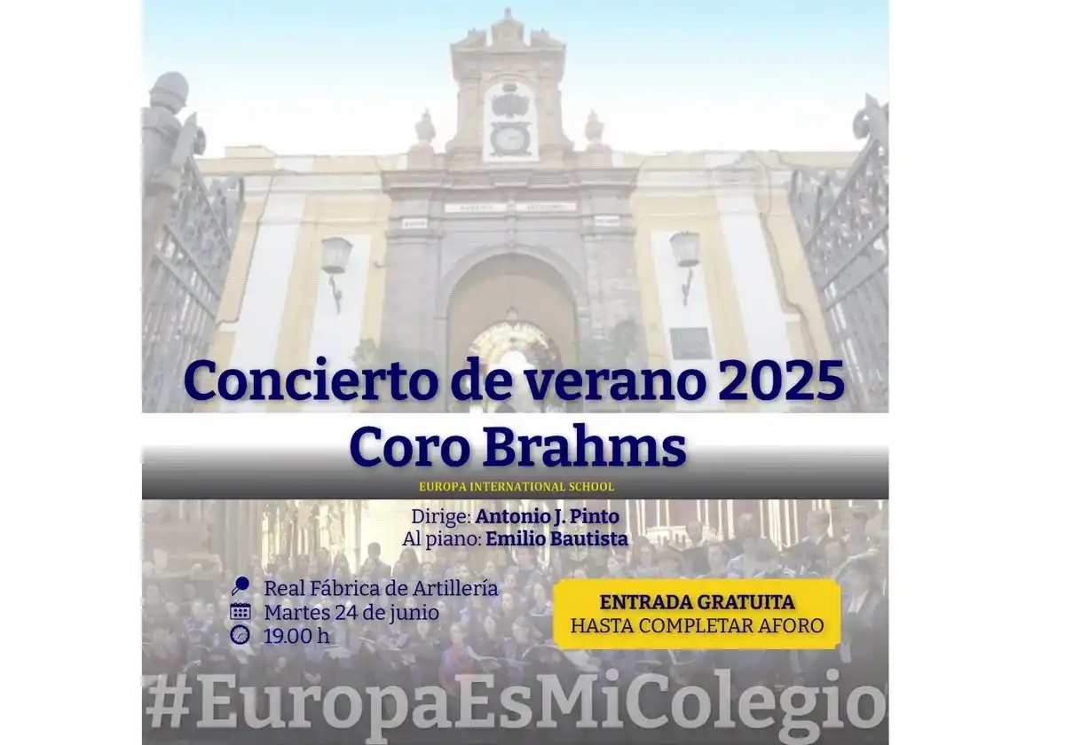 Image from ABC de Sevilla: 🎼 *Concierto de verano del Coro Brahms del Colegio Internacional Euro...