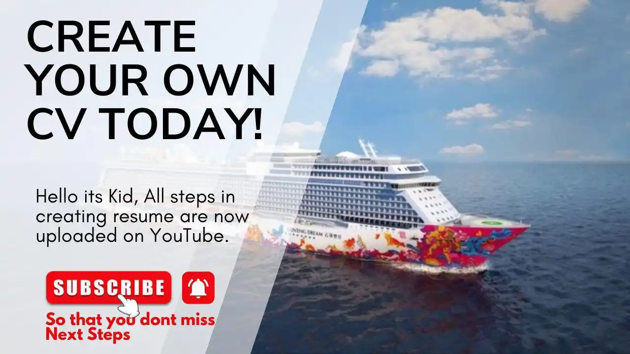 Image from Cruise Ship Jobs Updates 2025 Applications: CREATE YOUR OWN CV TODAY with This! *Lessons Successfully Uploaded! ...
