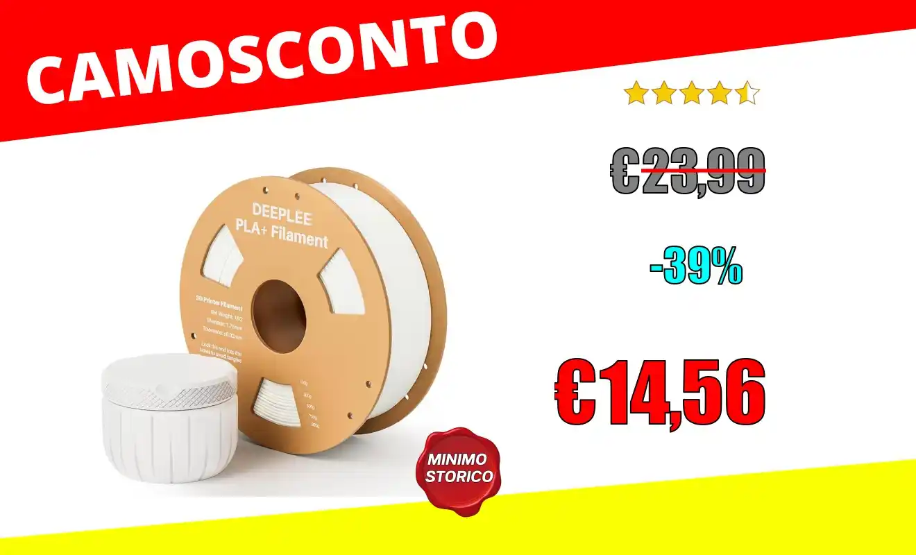 Image from OfferteSconto: *DEEPLEE Filamento PLA+ 1.75mm, PLA Plus con Precisione Dimensionale +...