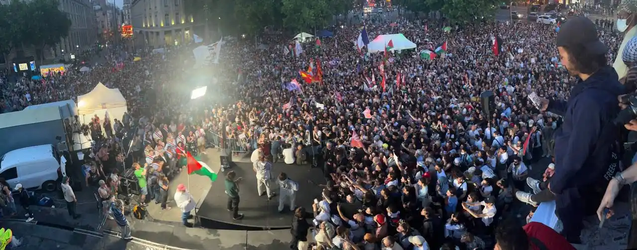Image from Jean-Luc Mélenchon: Des milliers avec Rima et ses coéquipiers relâchés par les nervis de N...