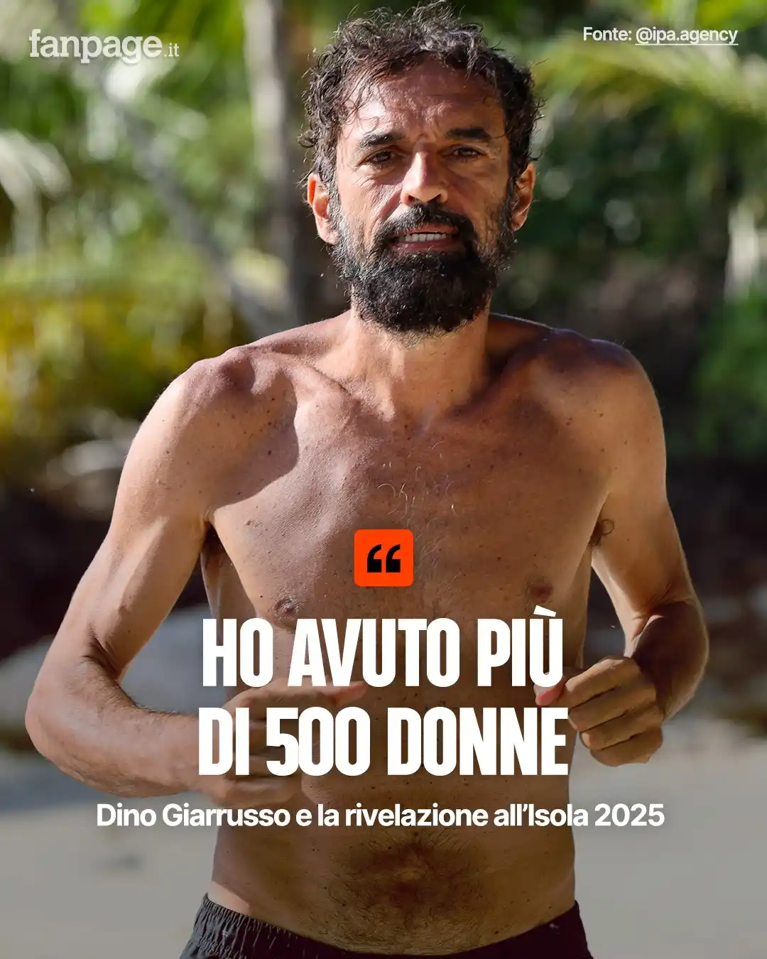 Image from Spettacolo Fanpage.it: *Dino Giarrusso sostiene di avere avuto "centinaia di donne"*  Ha svel...