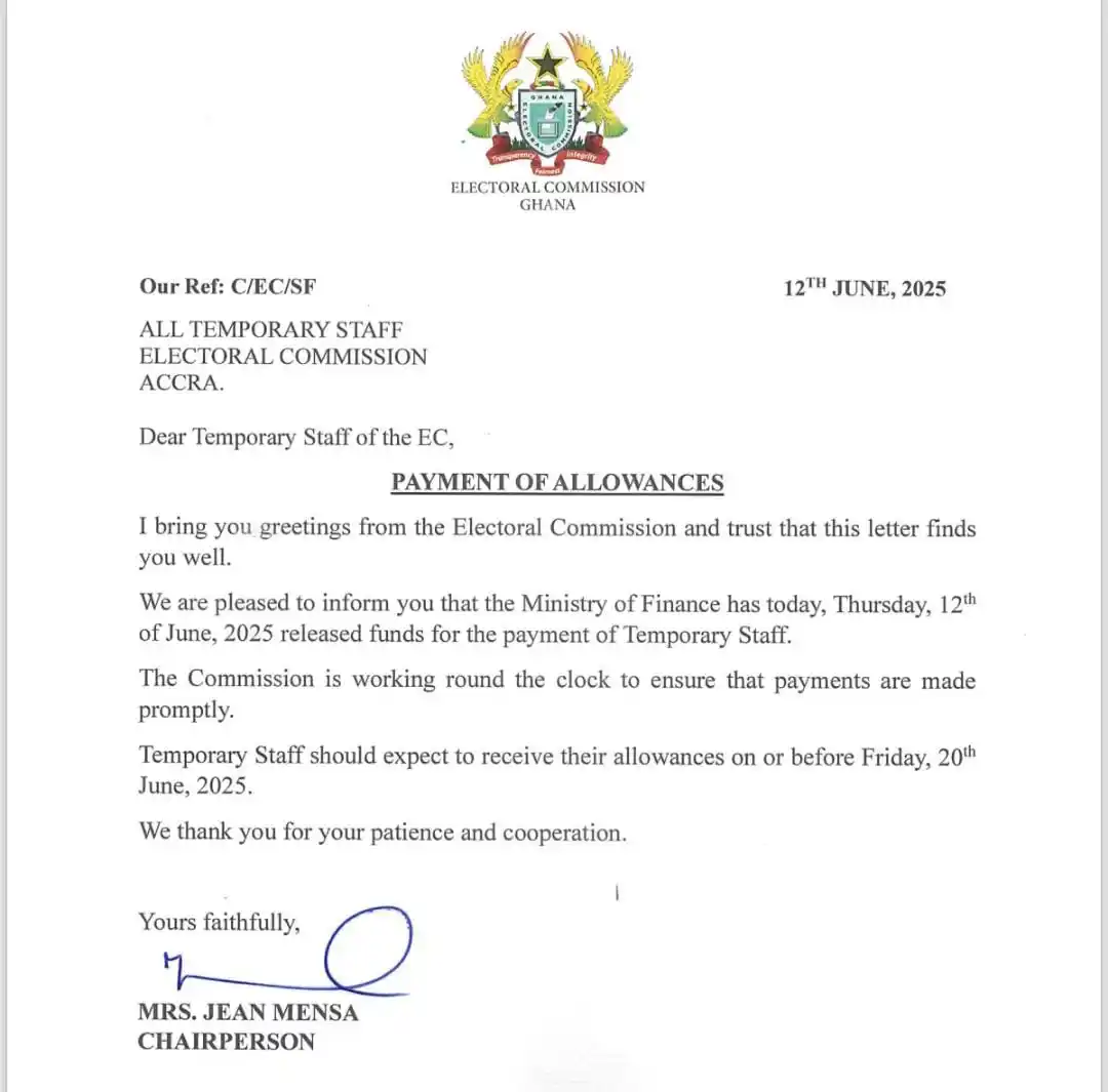 Image from GodKiD MEDIA: EC to Pay Temporary Workers for the 2024 Presidential and Parliamentar...