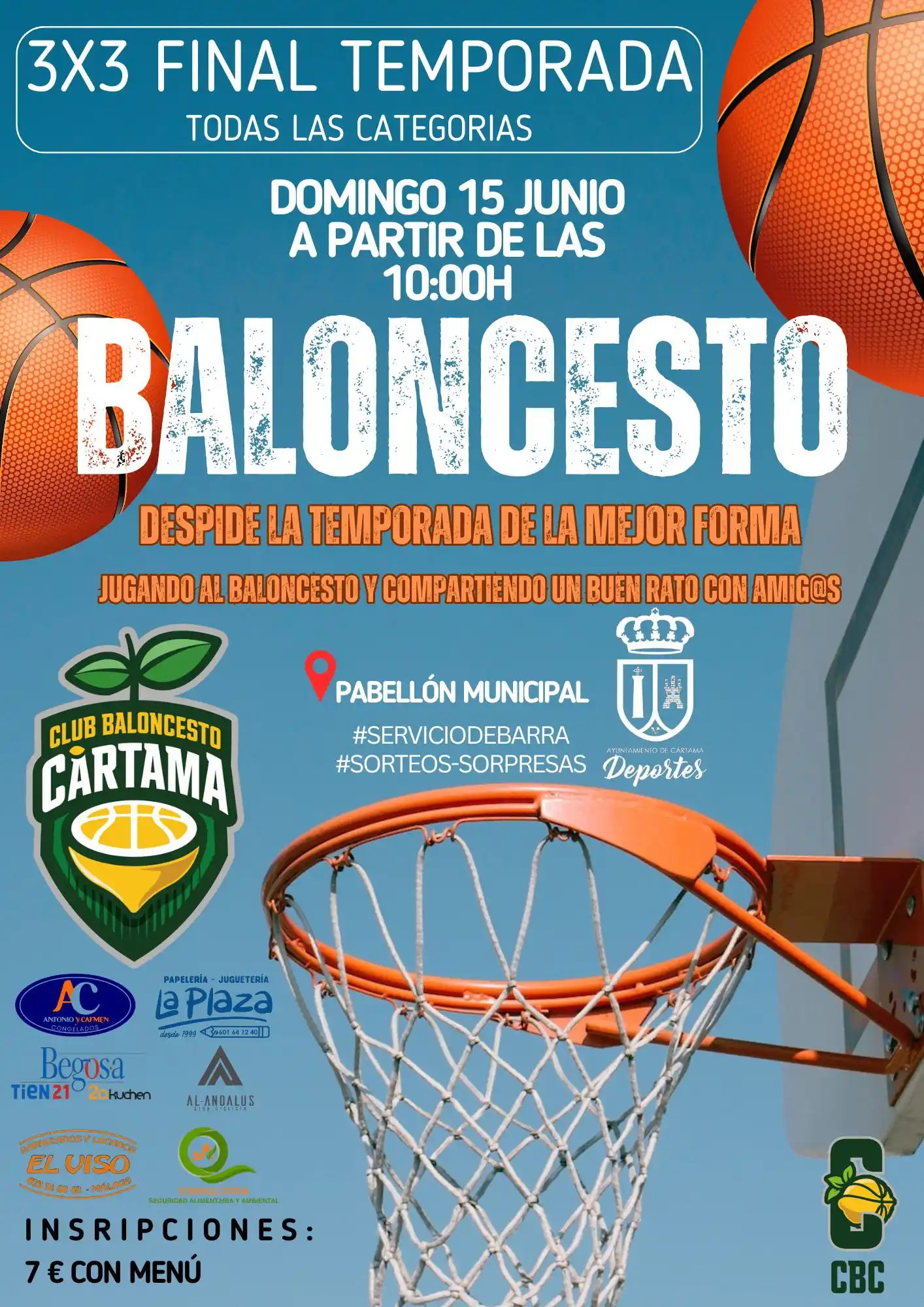 Image from Club Baloncesto Cártama : FIN DE TEMPORADA CBC Despide la temporada del Club Baloncesto Cártama....