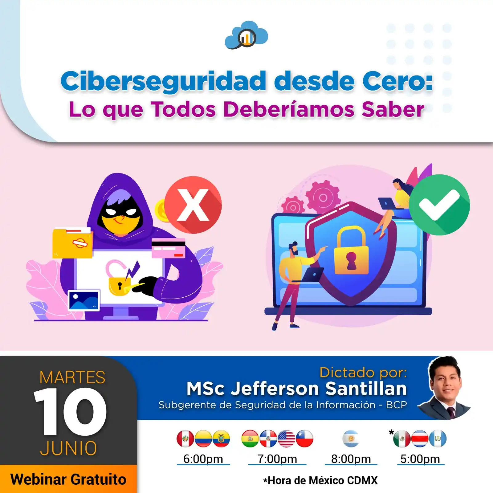 Image from Smart Data: 🔴 HOY EN VIVO 💻 ⚠️ ¡No caigas en ciberataques! 🚨 Aprende desde cer...