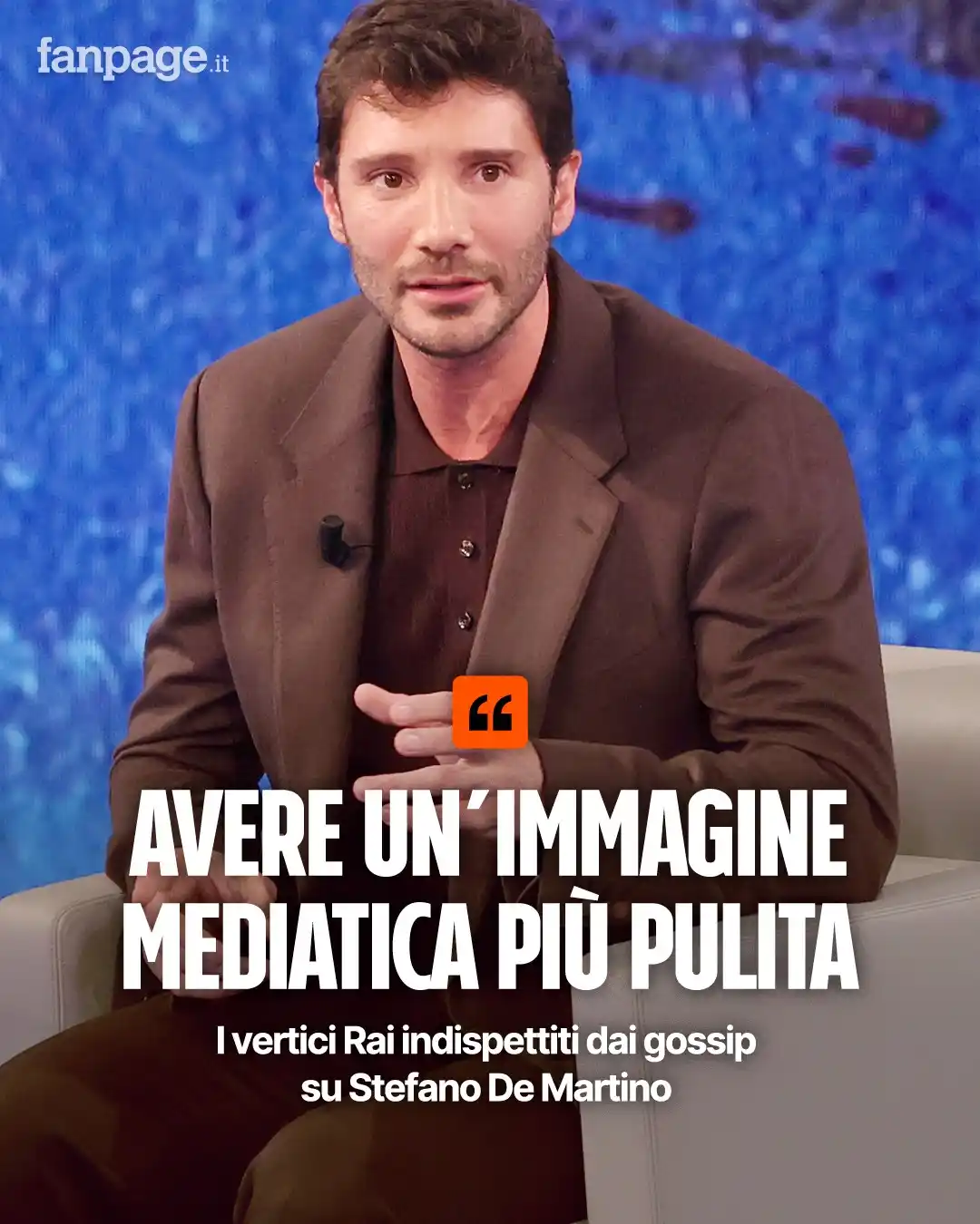 Image from Spettacolo Fanpage.it: *I vertici Rai indispettiti dai gossip su Stefano De Martino* Il con...