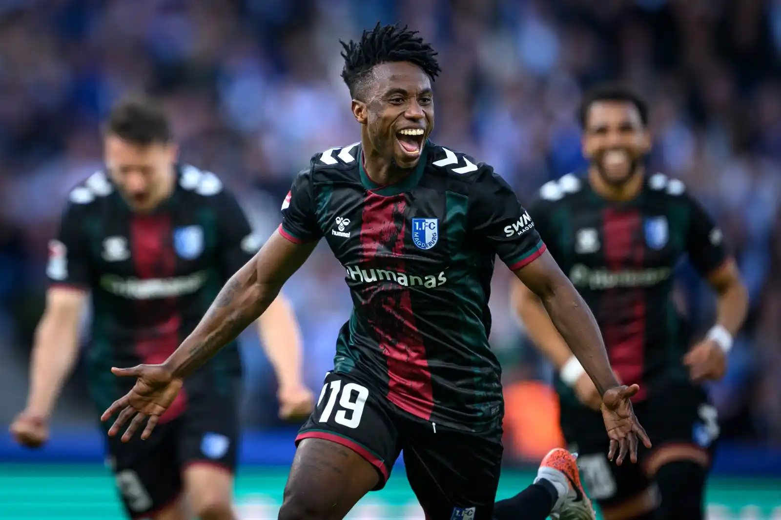 Image from 1. FC Magdeburg: 👉🏻 Im Rückspiel hat unser Club 💙🤍 vor ganz vielen eigenen Anhänger...