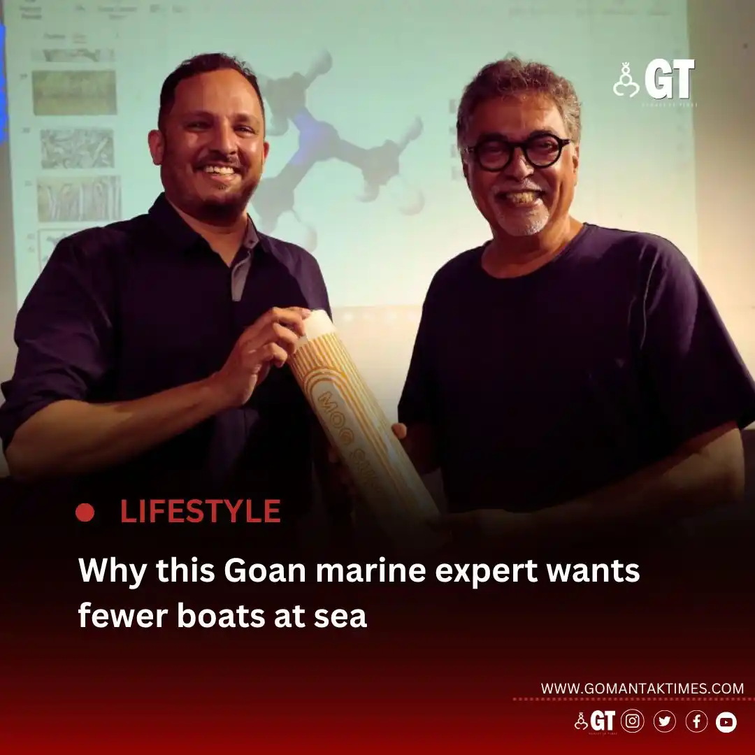 Image from Gomantak Times: *In his talk 'It’s Raining Fish – Hallelujah!', Dr Aaron Savio Lobo di...