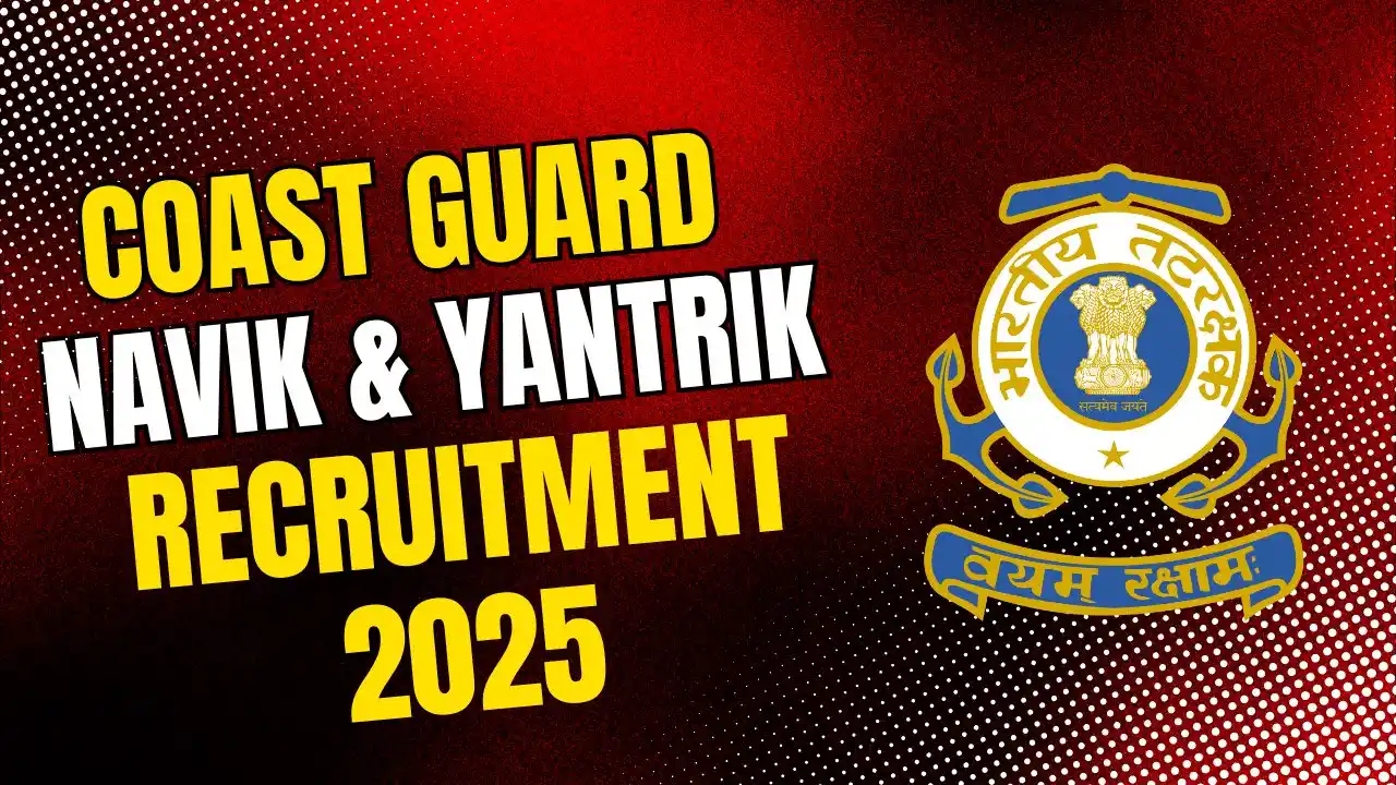 Image from 𝗜𝗻𝗱𝗶𝗮'𝘀 𝗚𝗼𝘃𝘁 𝗝𝗼𝗯 𝗡𝗲𝘄𝘀 𝗣𝗼𝗿𝘁𝗮𝗹: ⚜️ *Indian Coast Guard Navik (GD) & Yantrik Recruitment Notice Out*  भ...