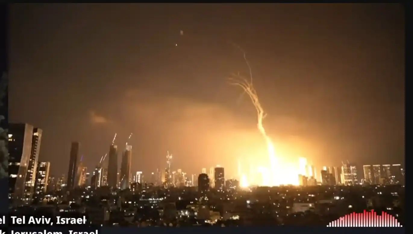 Image from Bénin Intelligent •Médias: 🩸🔥 *Iran - Israël* Vous avez appris ? Riposte d'Iran en cours ......