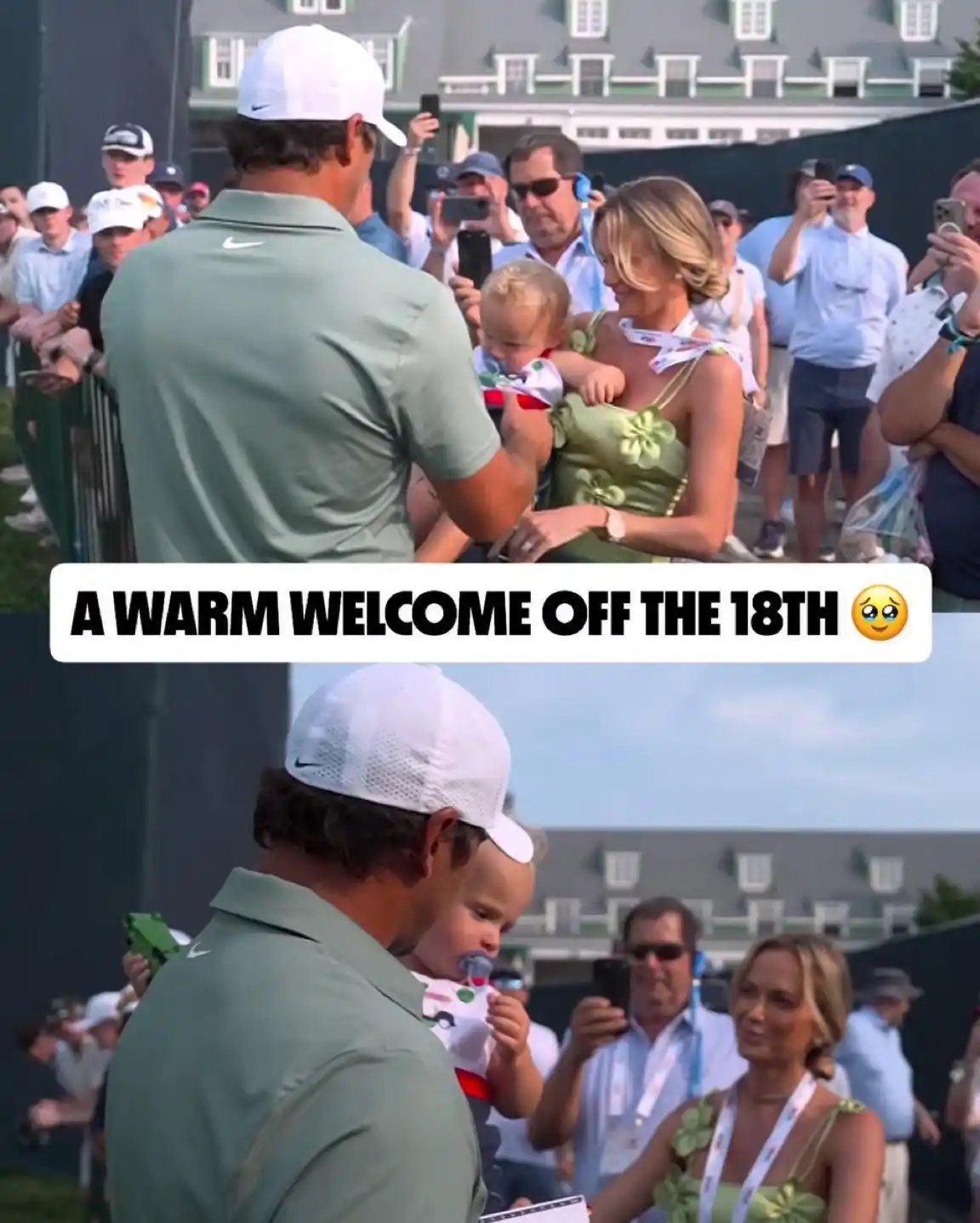Image from LIV Golf League: Jena, Crew and Brooks Koepka shared a moment after his solid grind on ...