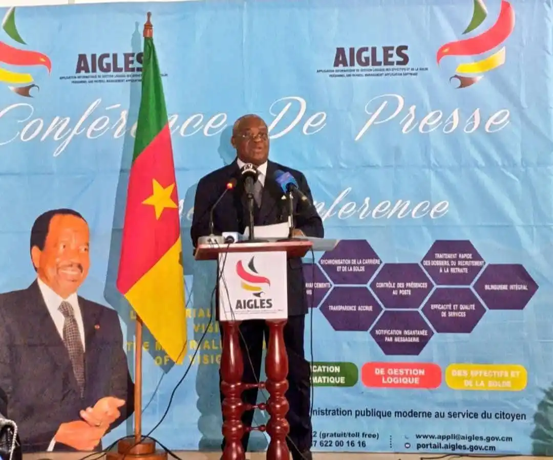 Image from LLV LE MAG: JOSEPH LÉ : L’AIGLE QUI RÉVOLUTIONNE LA FONCTION PUBLIQUE CAMEROUNAISE...