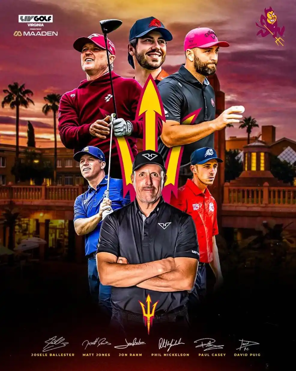 Image from LIV Golf League: Make that SIX Sun Devils in the <a class="text-blue-500 hover:underlin...