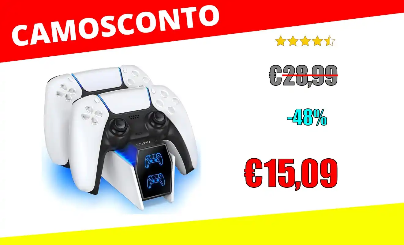 Image from OfferteSconto: *OIVO Caricatore Joystick PS5, Ricarica Controller PS5 Include Due Cav...