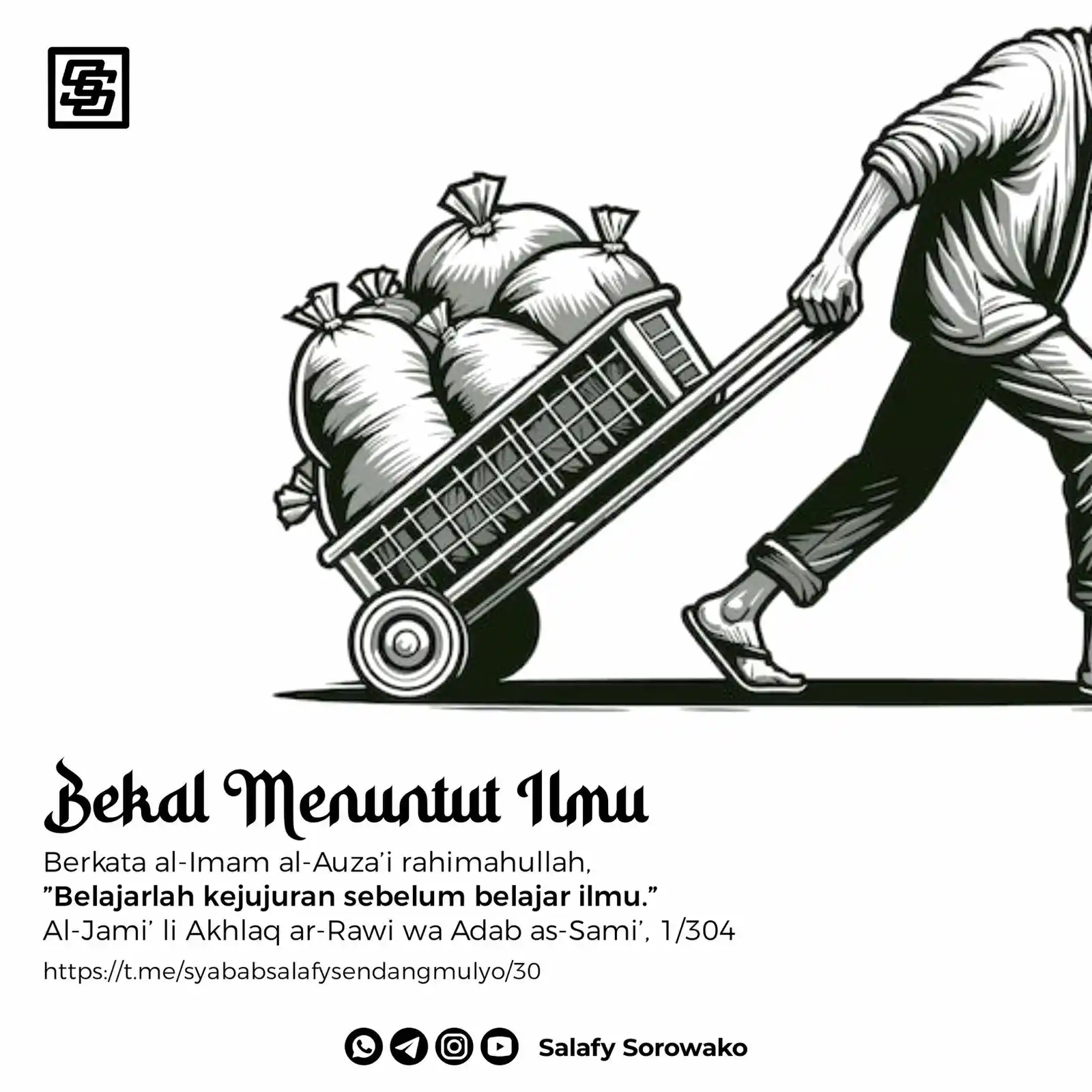 Image from Salafy Sorowako: 🔖Poster - Fawaid 🟢 *BEKAL MENUNTUT ILMU* 📱 https://instagram.com/...