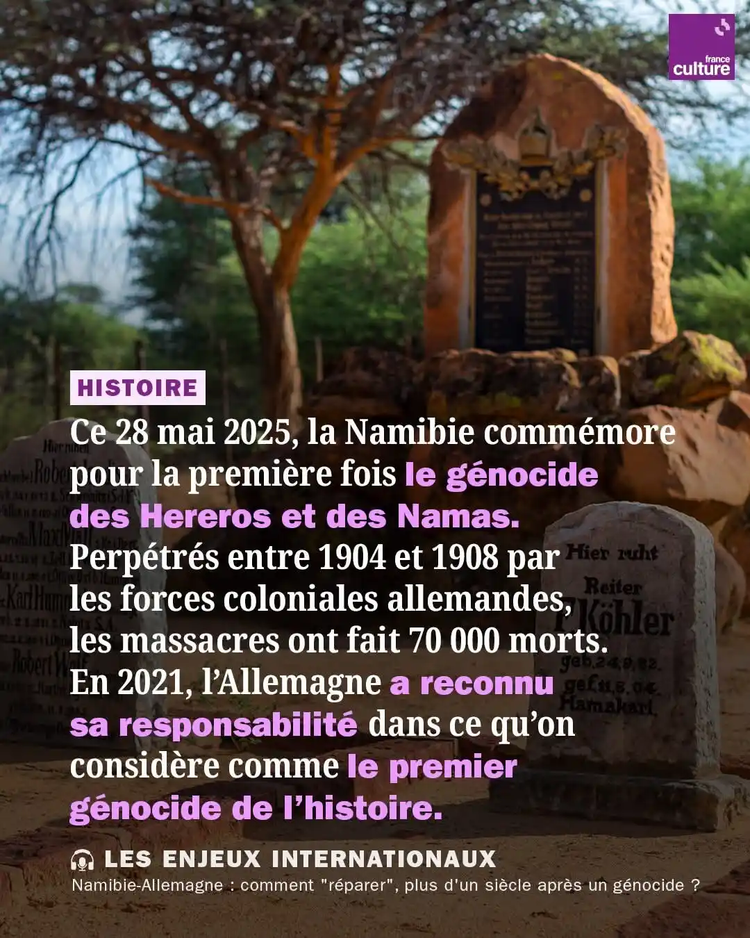 Image from Bénin Intelligent •Médias: Pour la première fois, la Namibie organise une commémoration nationale...