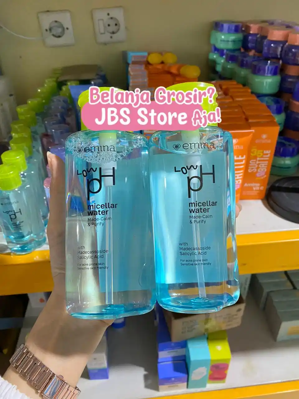 Image from JBS Grosir Kosmetik Skincare Jawa Tengah: ‼️PROMO JUNI‼️ Emina Made-Calm & Purify Low PH Micellar Water 300ml ...